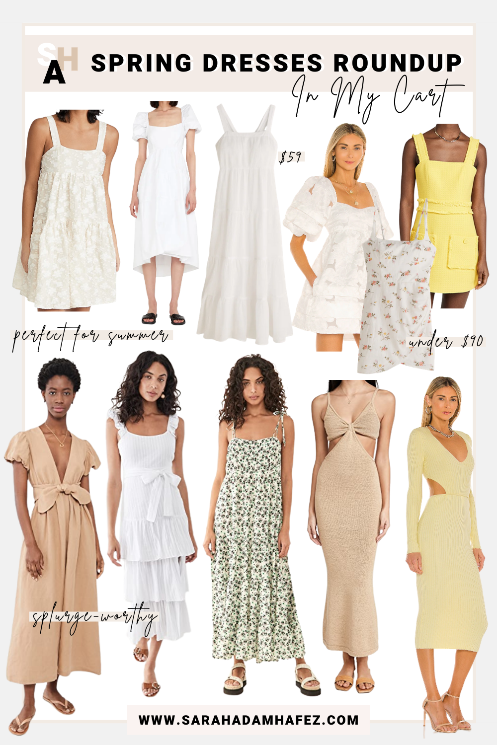 What’s In My Cart – Spring Dresses Roundup – Sarah Adam Hafez